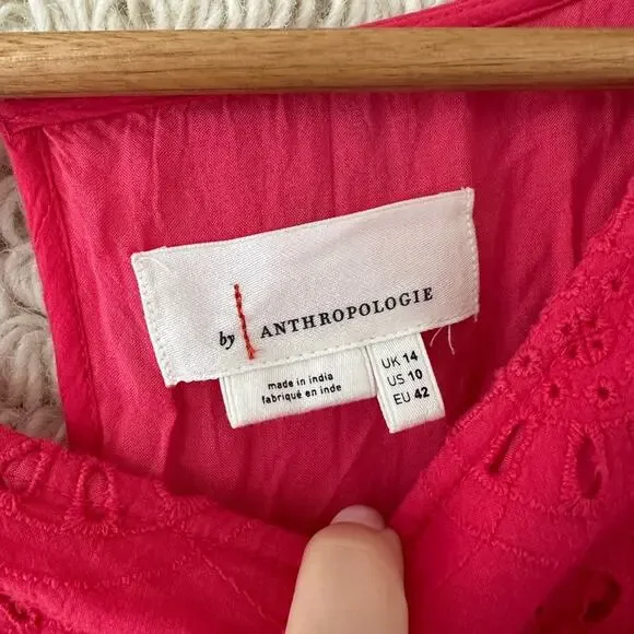 Anthropologie Dani Lace Eyelet Shift Dress - Picture 3 of 10